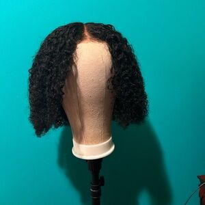 Curly Black Human Hair Wig for Women